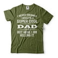 thumbnail image 1 of Mens Dad shirt Super Cool Dad Shirt Dad Killing It Tee Father's Day Dad Shirt Fathers Day Gift (3X-Large Military Green), 1 of 6