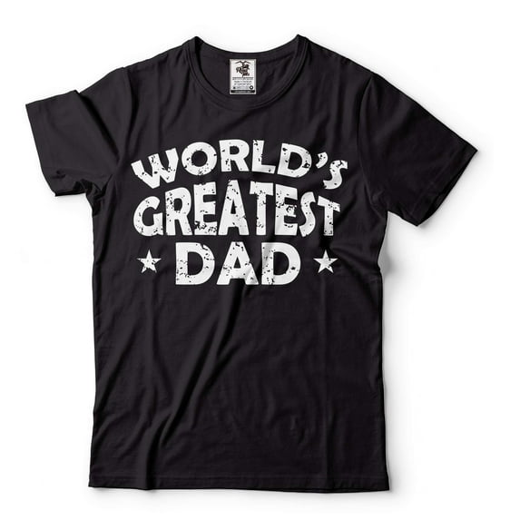Mens Dad shirt World's Greatest Dad Shirt Fathers Day Dad Shirt Dad Birthday Tee Greatest Dad shirt (3X-Large Black)