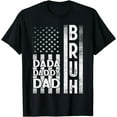 thumbnail image 1 of Mens Dada Daddy Dad Bruh Shirt American Flag Fathers Day 2022 T-Shirt, 1 of 3