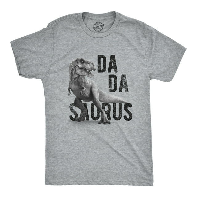 Mens Dadasaurus Trex Tshirt Funny Father's Day Dinosaur Papa Graphic ...