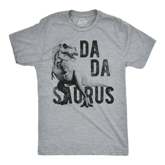 Mens Dadasaurus Trex T Shirt Funny Father's Day Dinosaur Papa Graphic Novelty Tee Graphic Tees