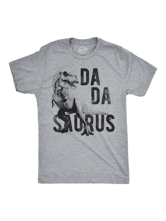 Mens Dadasaurus Trex T Shirt Funny Father's Day Dinosaur Papa Graphic Novelty Tee Graphic Tees