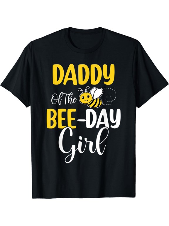 Mens Daddy Of The Bee Day Girl Birthday Party Matching T-Shirt Unisex S-5XL Hot Trending Shirt, Vintage Birthday Gift