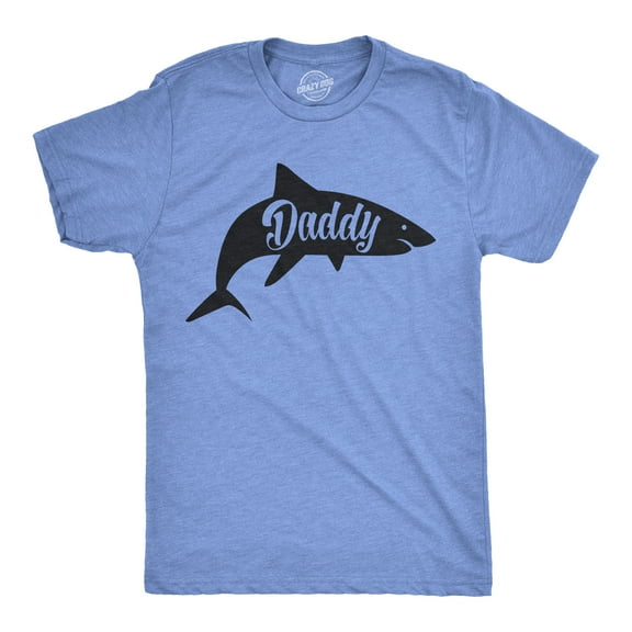 Mens Daddy Shark T shirt Cute Funny Family Cool Best Dad Vacation Tee for Guys Graphic Tees