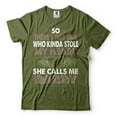 thumbnail image 1 of Mens Daddy T-shirt She Calls Me Daddy Shirt Daughter Dad T-Shirt Dad Father Daughter Tees (Small Military Green), 1 of 6