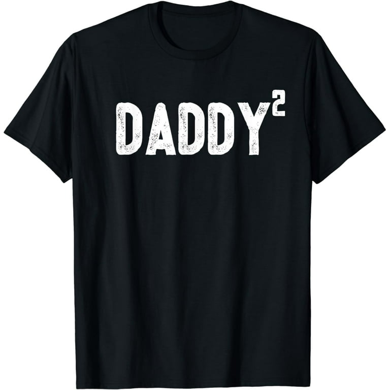 Mens Dad To Be Of 2 Kids - 2nd Power Squared Tee Shirt Mens Dad To Be Of 2 Kids - 2nd Power Squared Tee Shirt