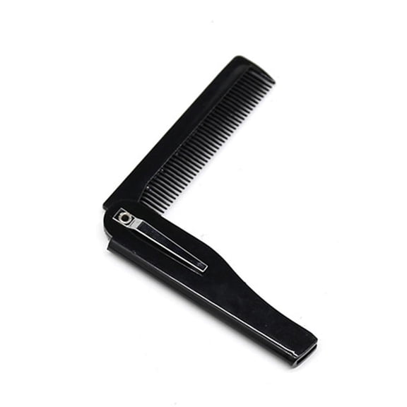 Mens Daily Beard Styling Comb Plastic Folding Comb Portable