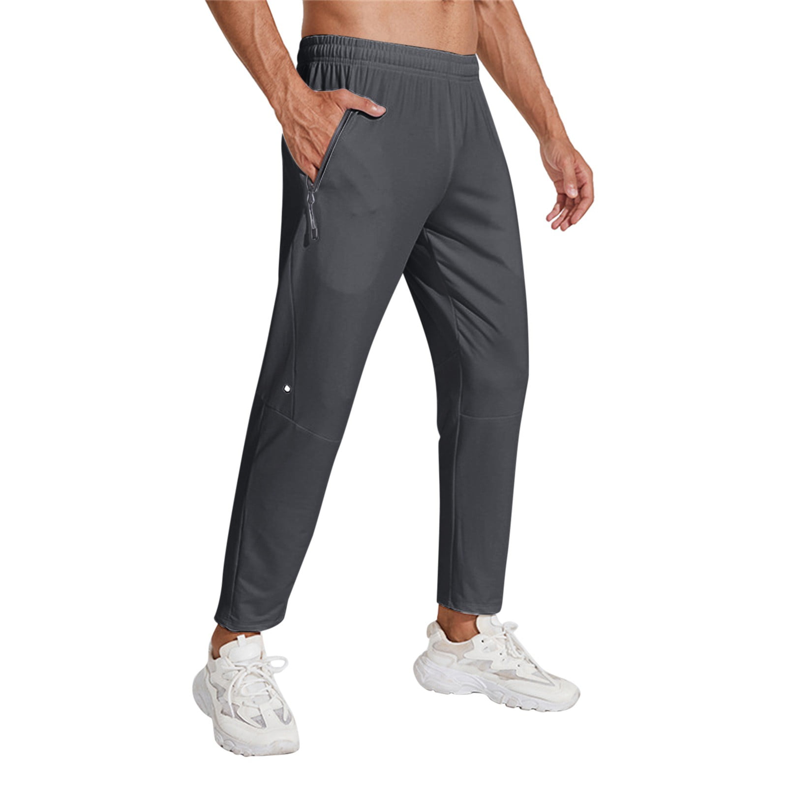Mens Daily Pants Joggers Solid Color Jogging Portable Fitness Sports ...