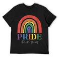 thumbnail image 1 of Mens Dare To Be Yourself Love Is Love Gay Pride Month LGBTQ Round Neck T-Shirt, 1 of 5