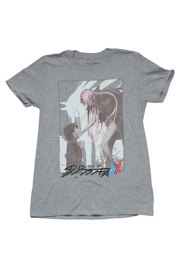 Darling in the Franxx Mens T-Shirt - Hiro And Zero Two Logo