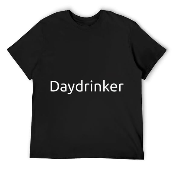 Mens Daydrinker Drinking Alcohol Funny T-Shirt Black