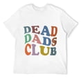 thumbnail image 1 of Mens Dead Dad Club Vintage Funny Saying T-Shirt White M, 1 of 5
