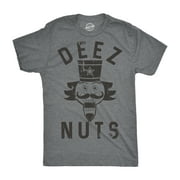 Mens Deez Nuts T shirt Funny Christmas Nutcracker Sarcastic Graphic Tee For Guys Graphic Tees