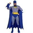 thumbnail image 1 of Deluxe Muscle Chest Batman Men's Halloween Fancy-Dress Costume for Adult, S, 1 of 2
