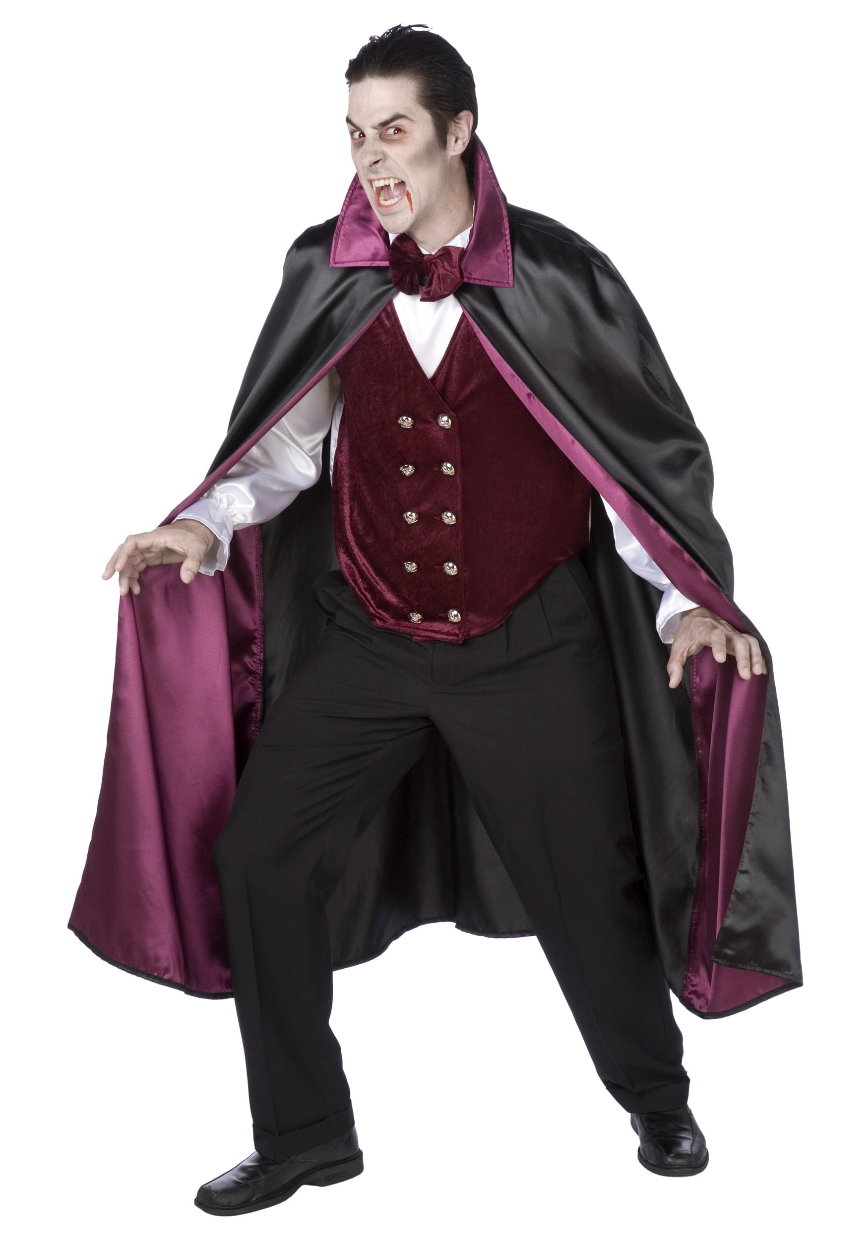Mens Deluxe Vampire Costume - Walmart.com