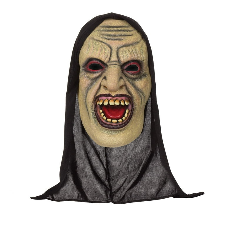 Mens Demon Open Mouthed Mask With Hood Rubber Masks Male Halloween Costume Mens Demon Open Mouthed Mask With Hood Rubber Masks Male Halloween Costume
