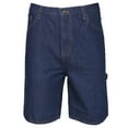 thumbnail image 1 of Mens Denim Cargo Shorts Premium Cotton Jeans Multi Pocket Blue Indigo 44, 1 of 4