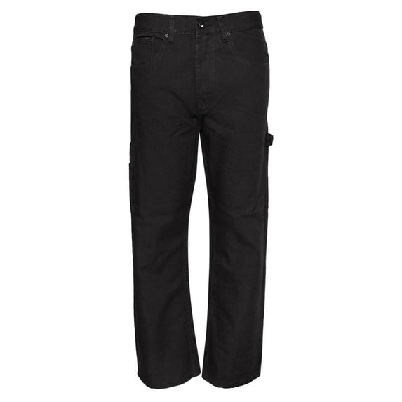 Mens Denim Jeans Pants Premium Cotton Straight Leg Fit CA8929 Black 30x30