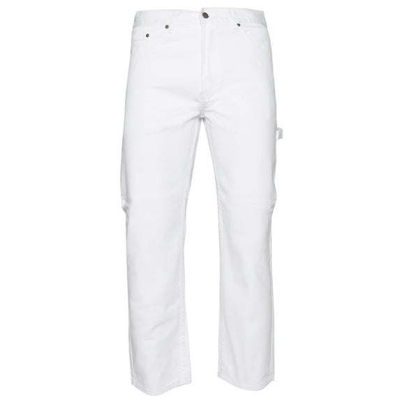 Mens Denim Jeans Pants Premium Cotton Straight Leg Fit CA8929 White 42x32