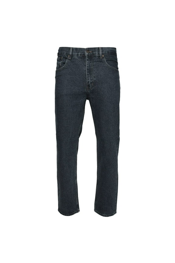 Mens Denim Jeans Pants Premium Cotton Straight Leg Fit CA999 D Blue 42x30