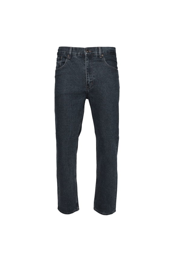 Mens Denim Jeans Pants Premium Cotton Straight Leg Fit CA999 D Blue 48x32