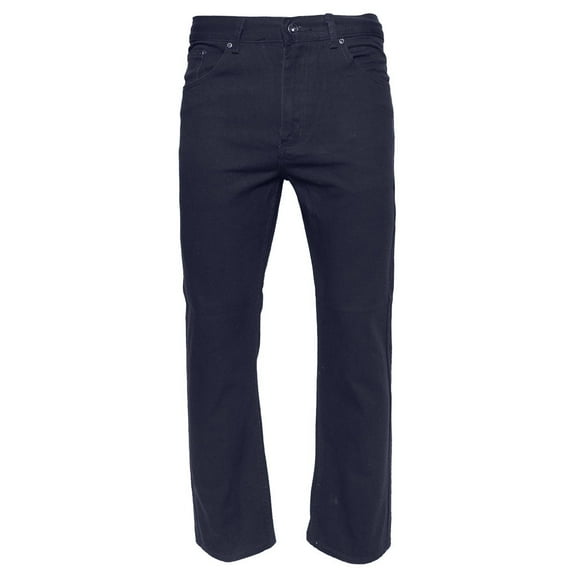 Mens Denim Jeans Pants Premium Cotton Straight Leg Fit CA999 Navy 44x30