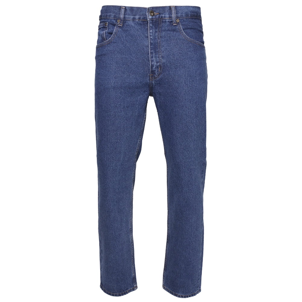 Stonewashed Cotton Denim Jeans