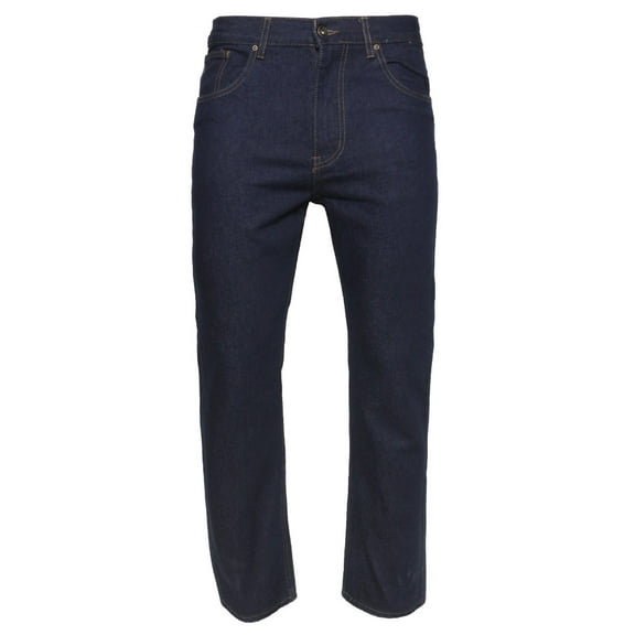 Mens Denim Jeans Pants Premium Cotton Straight Leg Fit CA999 Super D Blue 32x32