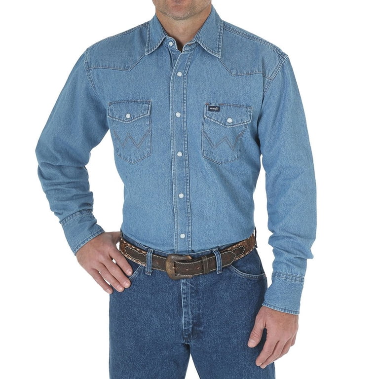 white christmas dresses Extreme Cutaway Collar Denim Shirt 37 / US 14 main image 0