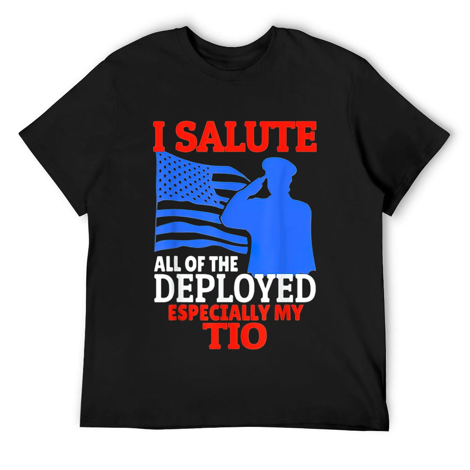 Mens Deployed Tio Design For Sobrino or Sobrina Nephew or Niece T-Shirt  Black 2XL - Walmart.com