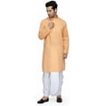 thumbnail image 1 of Mens Desginer Wear Bollywood South Indian Style Cotton Dhoti Kurta Set, 1 of 4