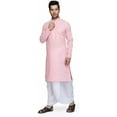 thumbnail image 1 of Mens Desginer Wear Bollywood Style Indian South Indian Cotton Dhoti Kurta Set, 1 of 2