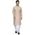 thumbnail image 1 of Mens Desginer Wear Bollywood Style Indian South Indian Cotton Dhoti Kurta Set, 1 of 4