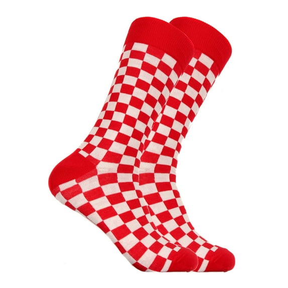 Mens Designer Checkered Socks