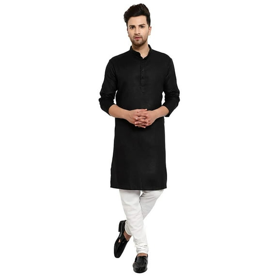 Mens Designer Pure Cotton Light Weight Handmade Indian Kurta Pyjama Ethnic Wear