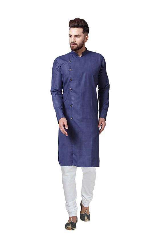 Mens Designer Wear Indian Linen Bollywood Achkan Pathani Style Kurta Pyjama Set