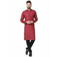 thumbnail image 1 of Mens Designer Wear Indian Linen Bollywood Achkan Pathani Style Kurta Pyjama Set, 1 of 5