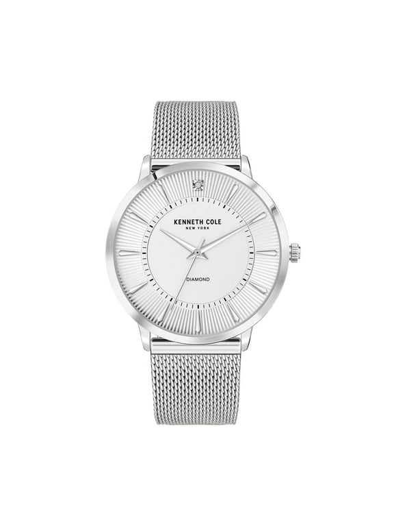 Mens Diamond Mesh Watch