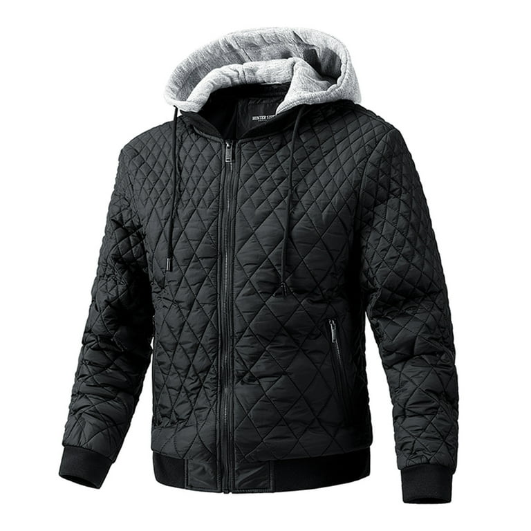 Puffer jacket removable hood deals