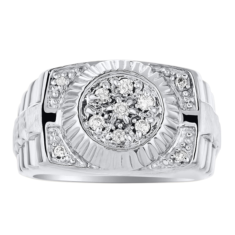 White gold 2024 rolex ring