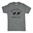 thumbnail image 1 of Mens Did You Touch My Drumsticks T Shirt Funny Thanksgiving Turkey Dinner Tee for Guys Graphic Tees, 1 of 9