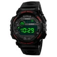 thumbnail image 1 of Mens Digital LED Watch Sport Outdoor Electronic Watch under $5! Ke1Clo 43.5mm Case Date Alarm Clock, Red, 1 of 4
