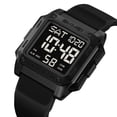 thumbnail image 1 of Mens Digital WatchThin Sports Waterproof Outdoor Screen Large Face Wrist Watches for Men with Back Light Alarm Date Stopwatch Suitable for Hiking Camping Running Swimming and Other Sports, 1 of 9