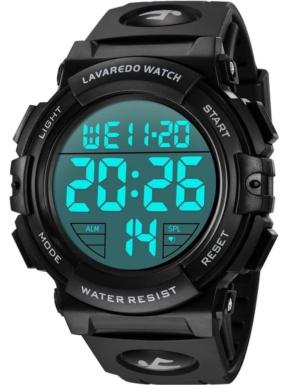 Watches for Man Digital Watches Waterproof Sport Watch with LED Backlight, Running Sports Digital Watch Gifts for Man