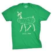 CRAZY DOG T-SHIRTS Mens Dill Doe Tshirt Funny Pickle Deer Tee For Guys Graphic Tees