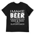 Mens Disappear Its My Superpower Cool Drinking Graphic Novelty Funny T