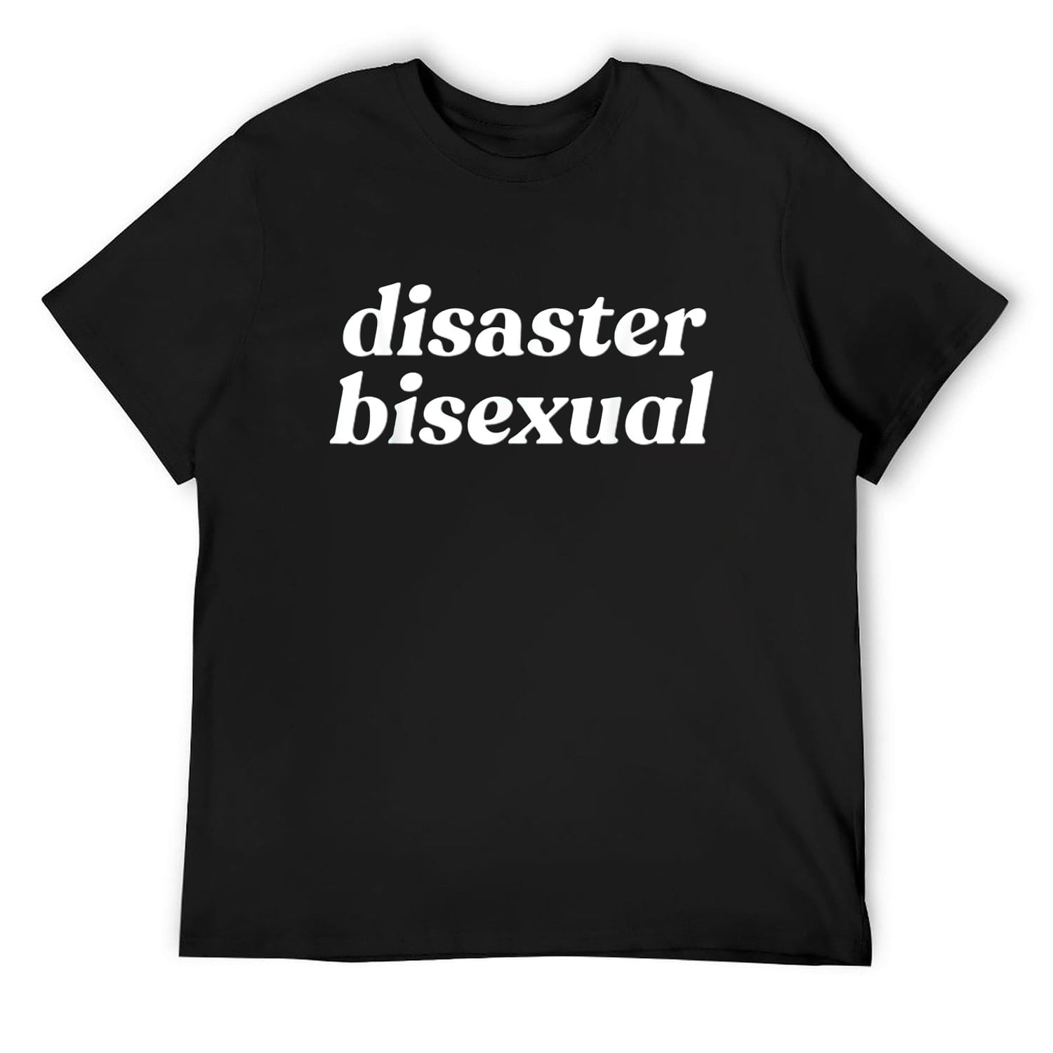 Mens Disaster Bisexual Funny Lgbtqia Bi Pride Meme T-Shirt Black Small ...