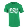 thumbnail image 1 of Mens Disc Golf Tshirt American Flag Disc Golf Short Sleeve T-shirt-Antique Irish Green-5xl, 1 of 4