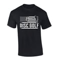 thumbnail image 1 of Mens Disc Golf Tshirt Disc Golf Flag Short Sleeve T-shirt-Black-small, 1 of 4