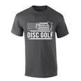 thumbnail image 1 of Mens Disc Golf Tshirt Disc Golf Flag Short Sleeve T-shirt-Heather Grey-5xl, 1 of 4